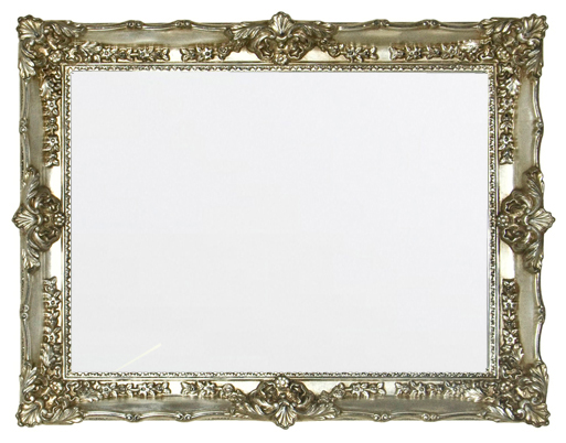 CF098S Wall décor art mirror silver classic ornate rectangular